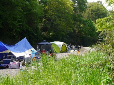 ゴールデンウィークの巾着田キャンプ場の様子の写真11