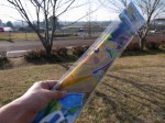 羽生スカイスポーツ公園で凧揚げ！の写真のサムネイル写真1