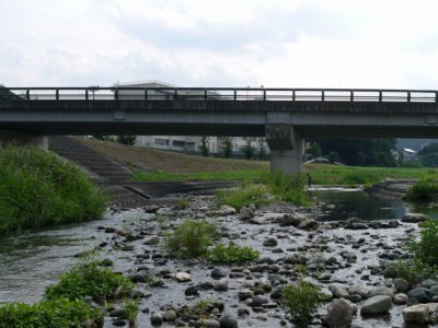 川の広場で川遊び！の写真1