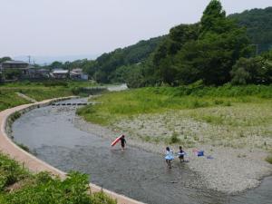 【川遊び】ときがわ花菖蒲園で川遊びの写真12