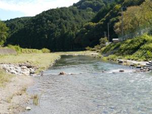 【川遊び】槻川の河原4（東秩父村立槻川小学校の前）で川遊び！の写真1